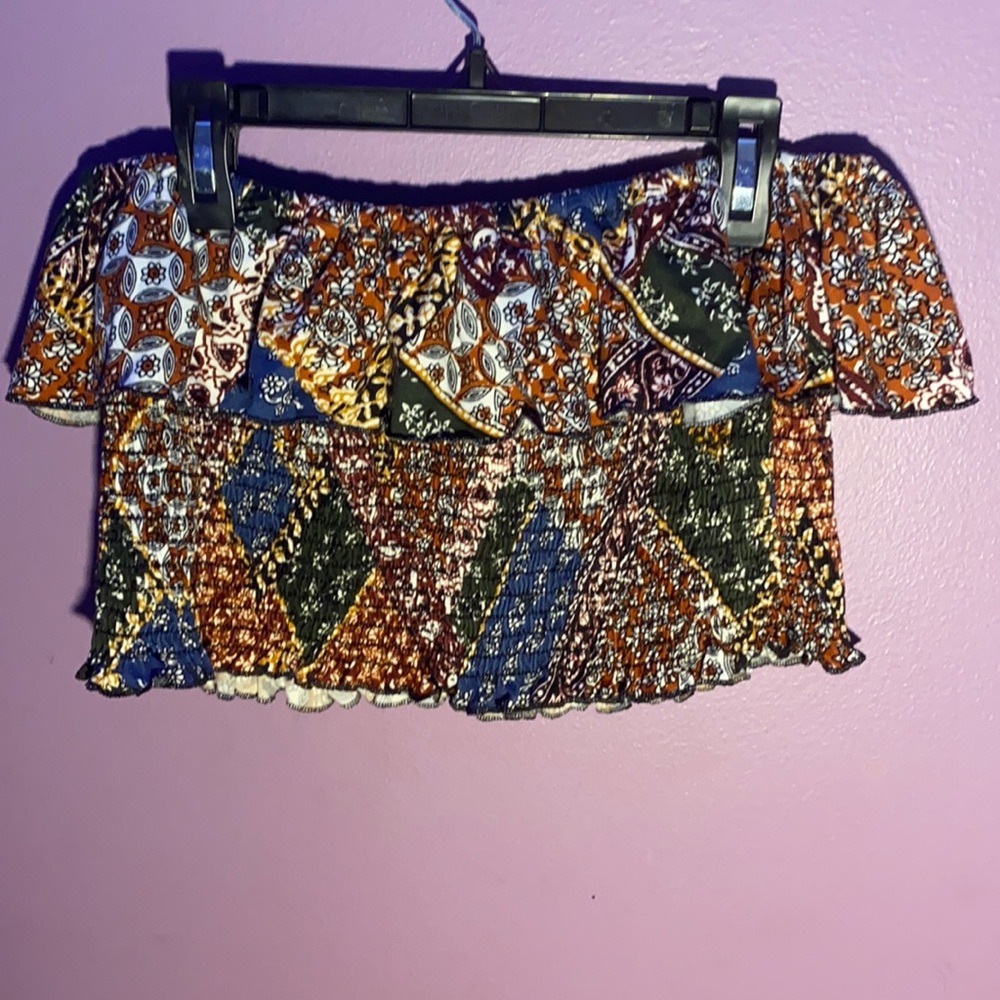 off the shoulder cropped top